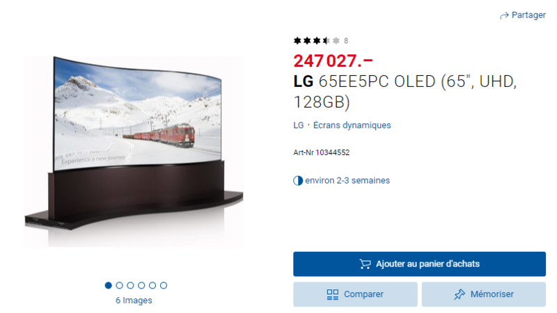 LG 65EE5PC OLED (65", UHD, 128GB) LG 65EE5PC OLED (65", UHD, 128GB)