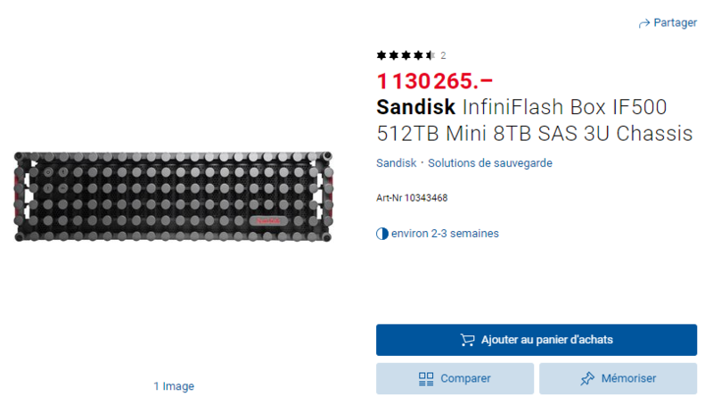 Sandisk InfiniFlash Box IF500 512TB Mini 8TB SAS 3U Chassis Sandisk InfiniFlash Box IF500 512TB Mini 8TB SAS 3U Chassis